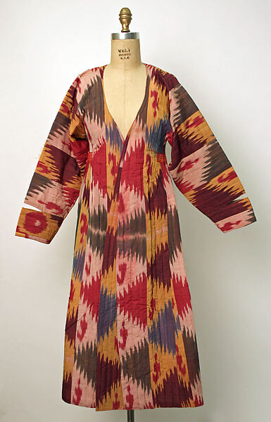 Kaftan, Silk, cotton; ikat woven 