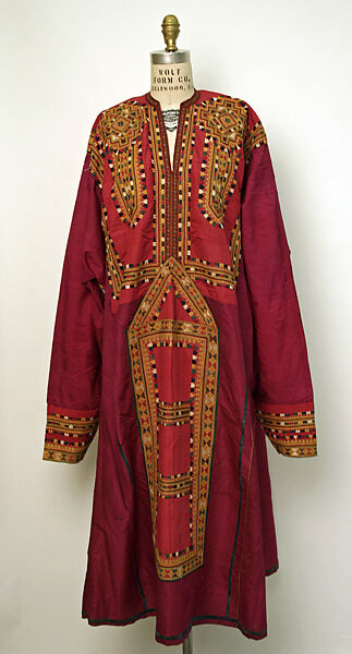 Dress, Silk; embroidered 