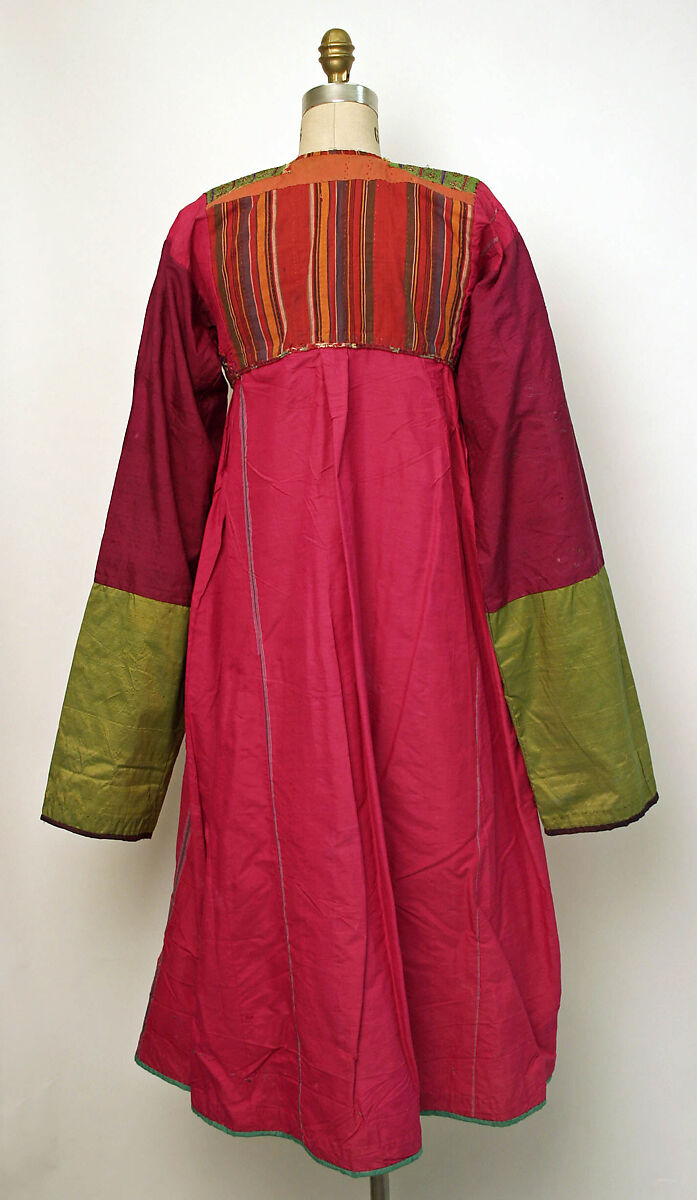 Festive Dress of a Hazara Woman, Silk, cotton, metal wrapped thread; embroidered