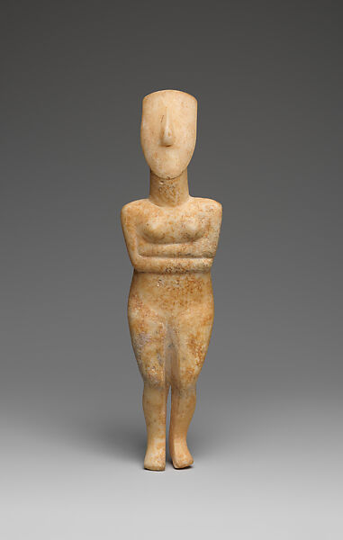 Marble female figure, Marble, Cycladic