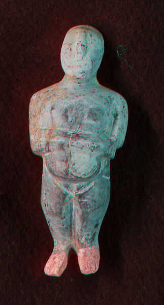 Serpentinite female figure, Serpentinite, Cycladic