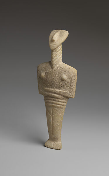 Marble female figure, Marble, Cycladic