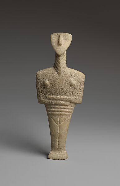 Marble female figure, Marble, Cycladic 