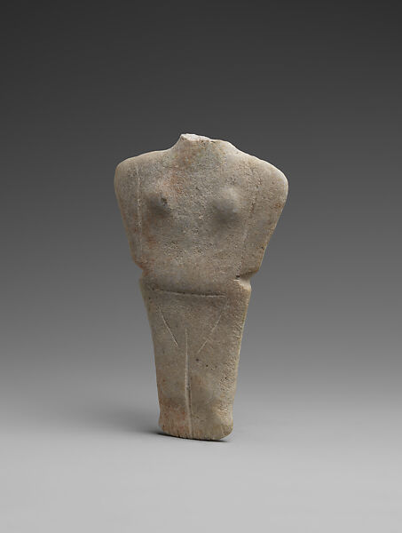 Marble female figure, Marble, Cycladic