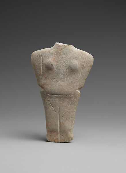 Marble female figure, Marble, Cycladic