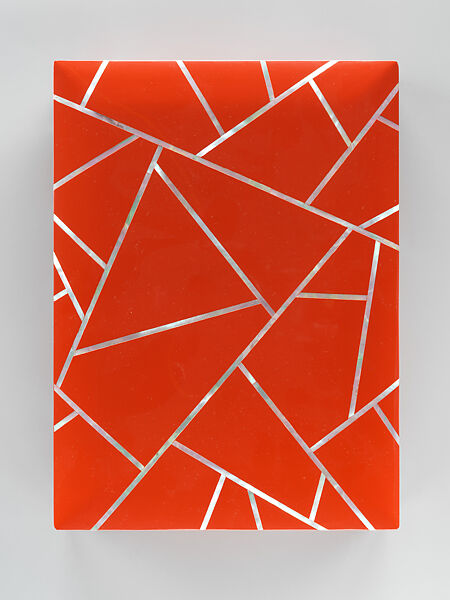 Box with crackle design, Sohn Daehyun (Korean, born 1949), Ottchil lacquer, wood, hemp, and mother-of-pearl, Korea