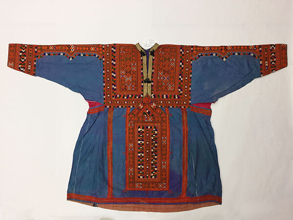 Wedding Shirt, Silk, cotton, metal wrapped thread; embroidered