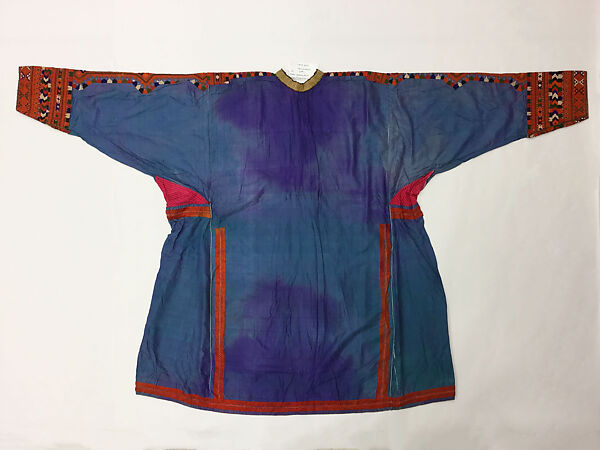 Wedding Shirt, Silk, cotton, metal wrapped thread; embroidered