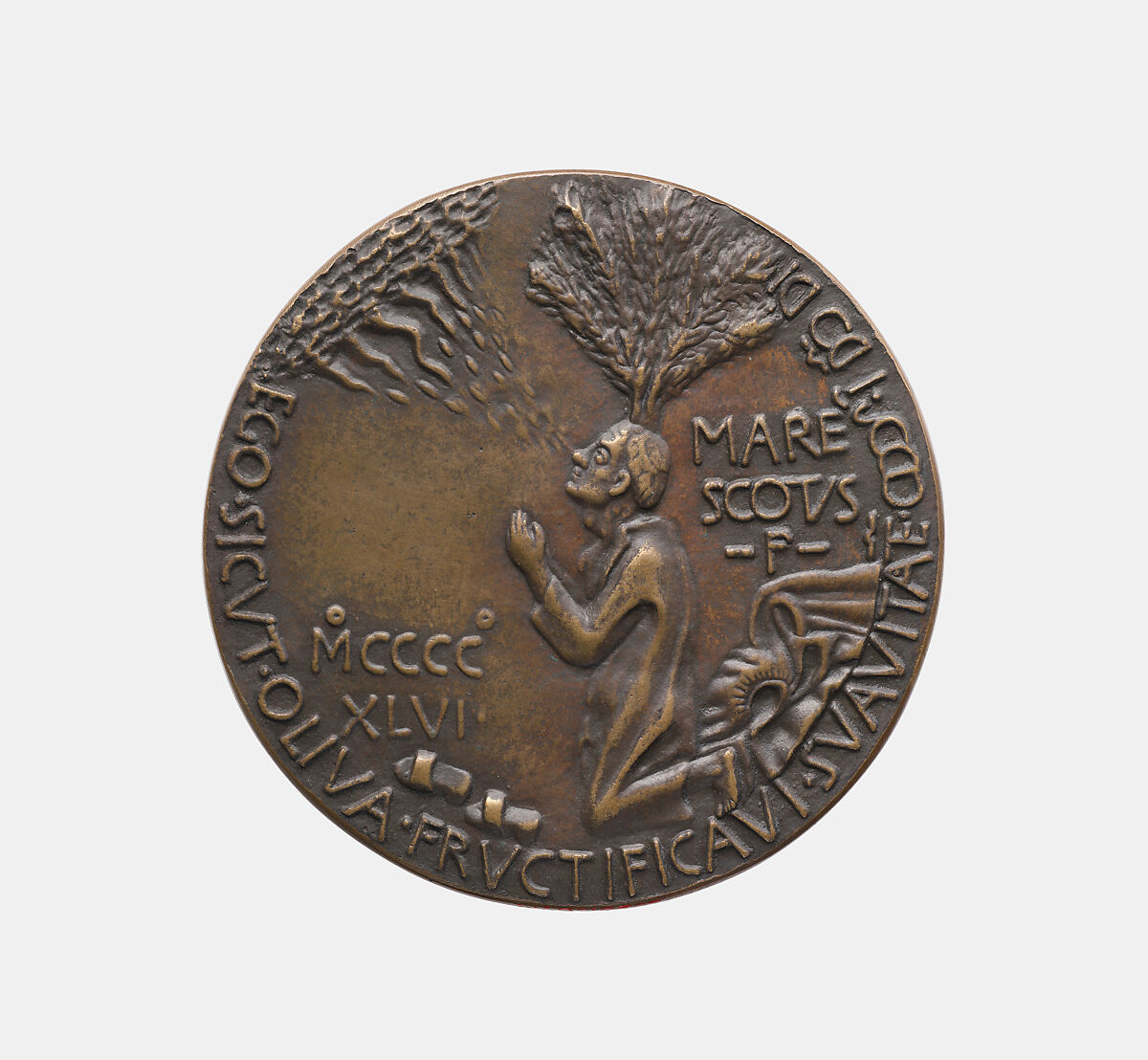 Beato Giovanni Tavelli da Tossignano 1386–1446, Bishop of Ferrara 1431–46, Antonio Marescotti (Italian, act. 1444–1462), Bronze, Italian