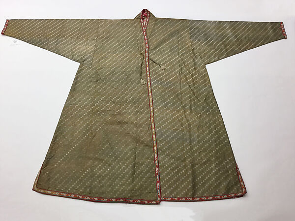 Robe, Silk, metal wrapped threads, cotton; woven