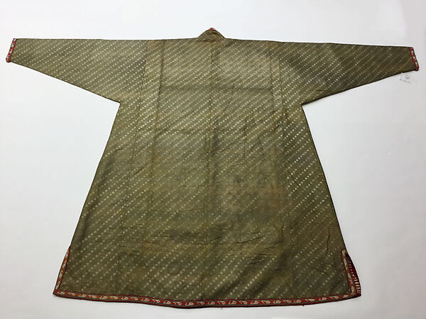 Robe, Silk, metal wrapped threads, cotton; woven