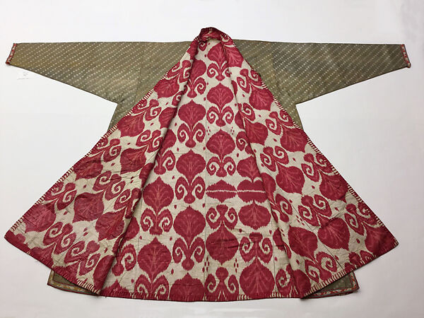 Robe, Silk, metal wrapped threads, cotton; woven