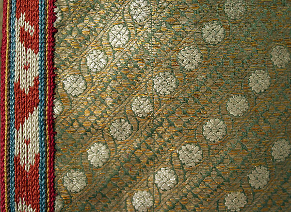 Robe, Silk, metal wrapped threads, cotton; woven