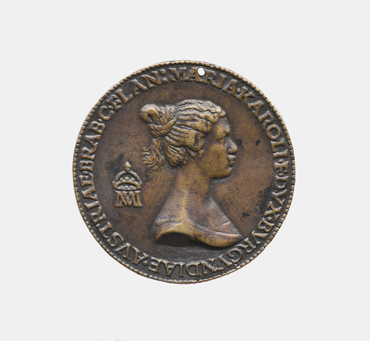 Marriage of Maximilian I of Austria and Mary of Burgundy, 1477, Giovanni Filangieri Candida (Naples born before 1450, died ca. 1498–1499, act. Ghent), Bronze, Italian