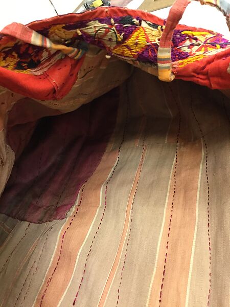 Cloak, Silk, cotton, metal wrapped thread; ikat woven