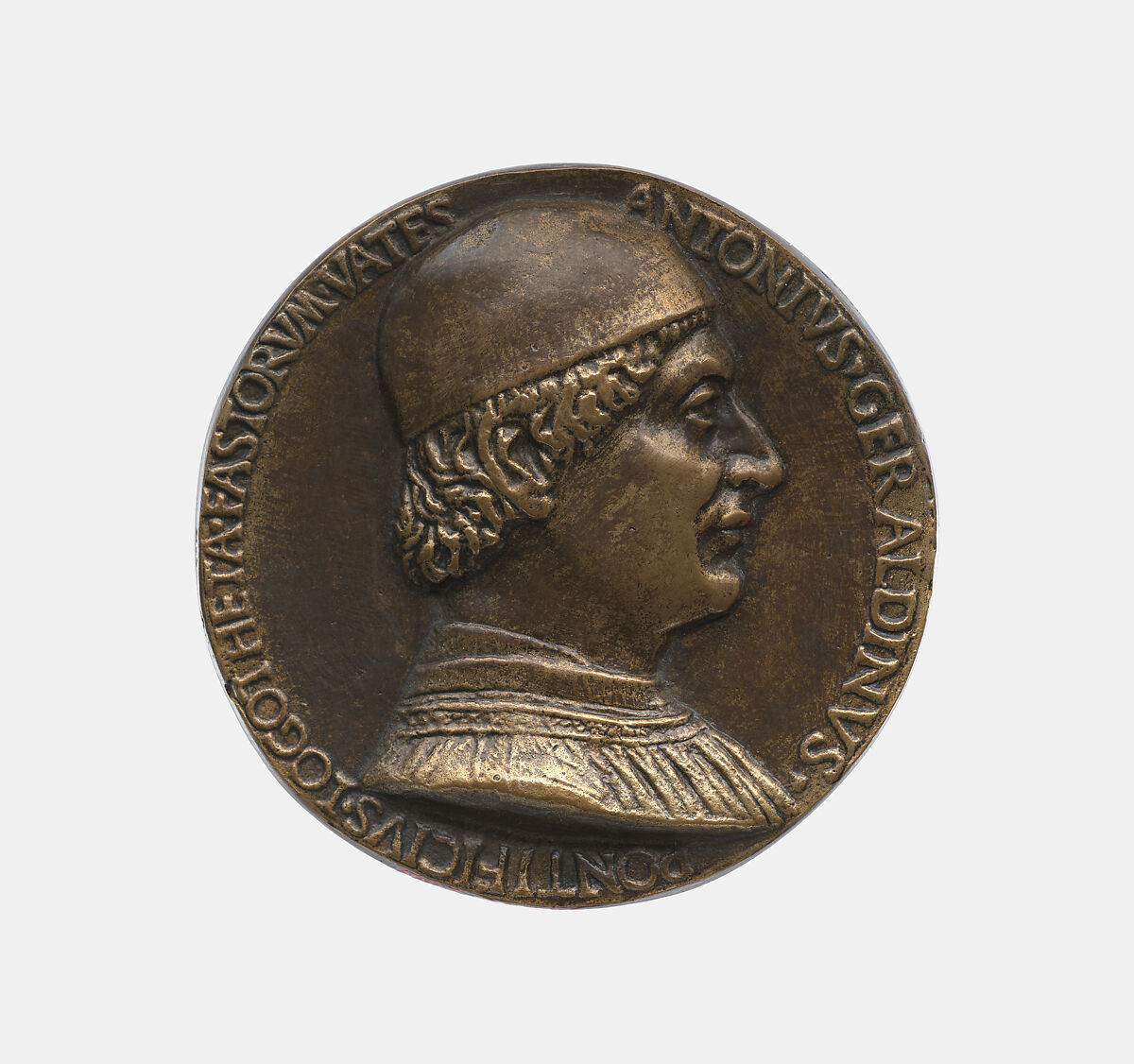 Antonio Geraldini 1449?–1489, Niccolò Fiorentino (Niccolò di Forzore Spinelli) (Italian, Florence 1430–1514 Florence), Bronze, Italian 