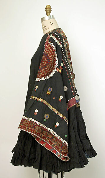 Wedding Tunic, Cotton, metal, plastic, mother of pearl; embroidered