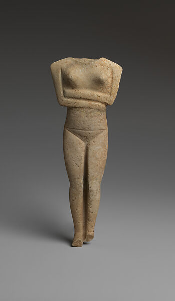 Marble female figure, Marble, Cycladic