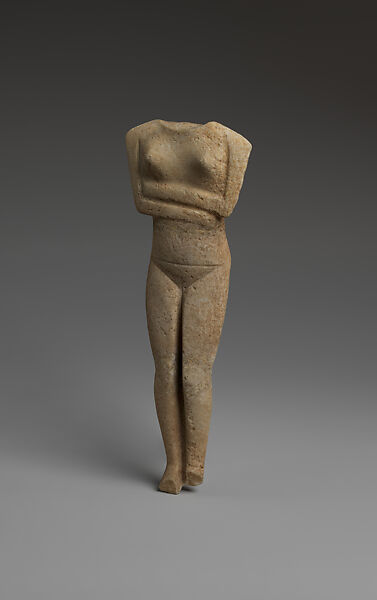 Marble female figure, Marble, Cycladic
