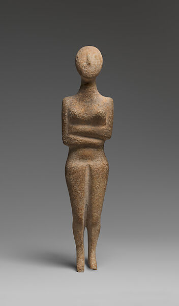 Marble female figure, Marble, Cycladic 