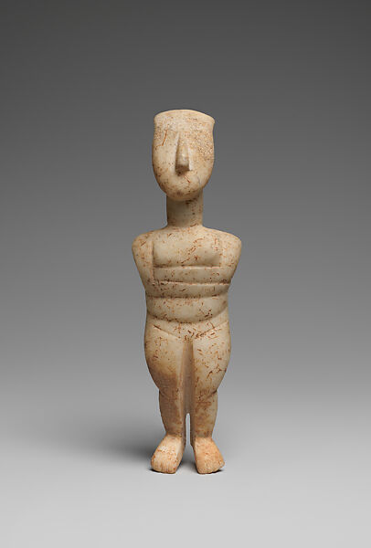 Marble female figure, Cycladic Islands, Keros-Syros