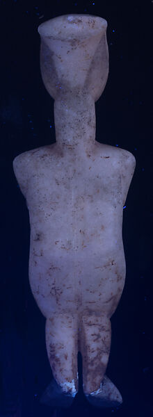 Marble female figure, Marble, Cycladic Islands, Keros-Syros