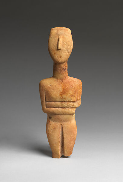 Marble female figure, Marble, Cycladic, Keros-Syros