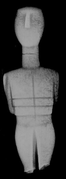 Marble female figure, Marble, Cycladic, Keros-Syros