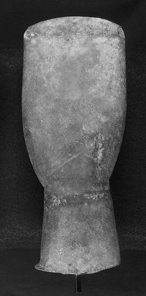 Marble head of a figure, Marble, Cycladic