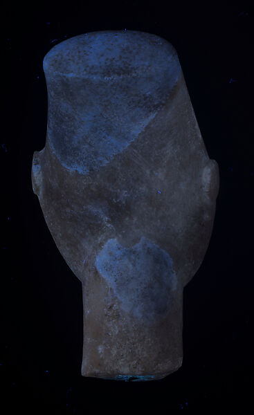 Marble head of a figure, Marble, Cycladic