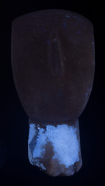 Marble head of a figure, Marble, Cycladic