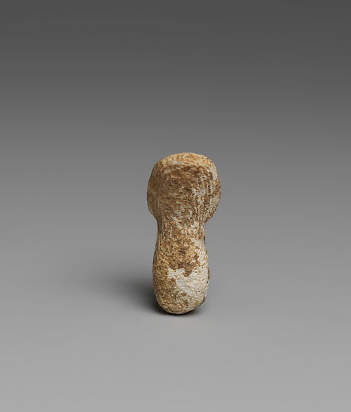 Fossilized sea sponge head of a figure, Fossilized sea sponge, Cycladic