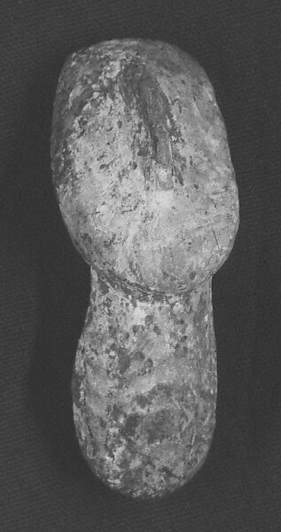 Fossilized sea sponge head of a figure, Fossilized sea sponge, Cycladic