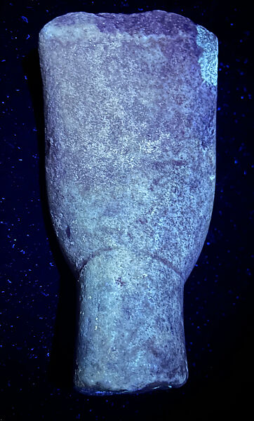 Marble head of a figure, Marble, Cycladic