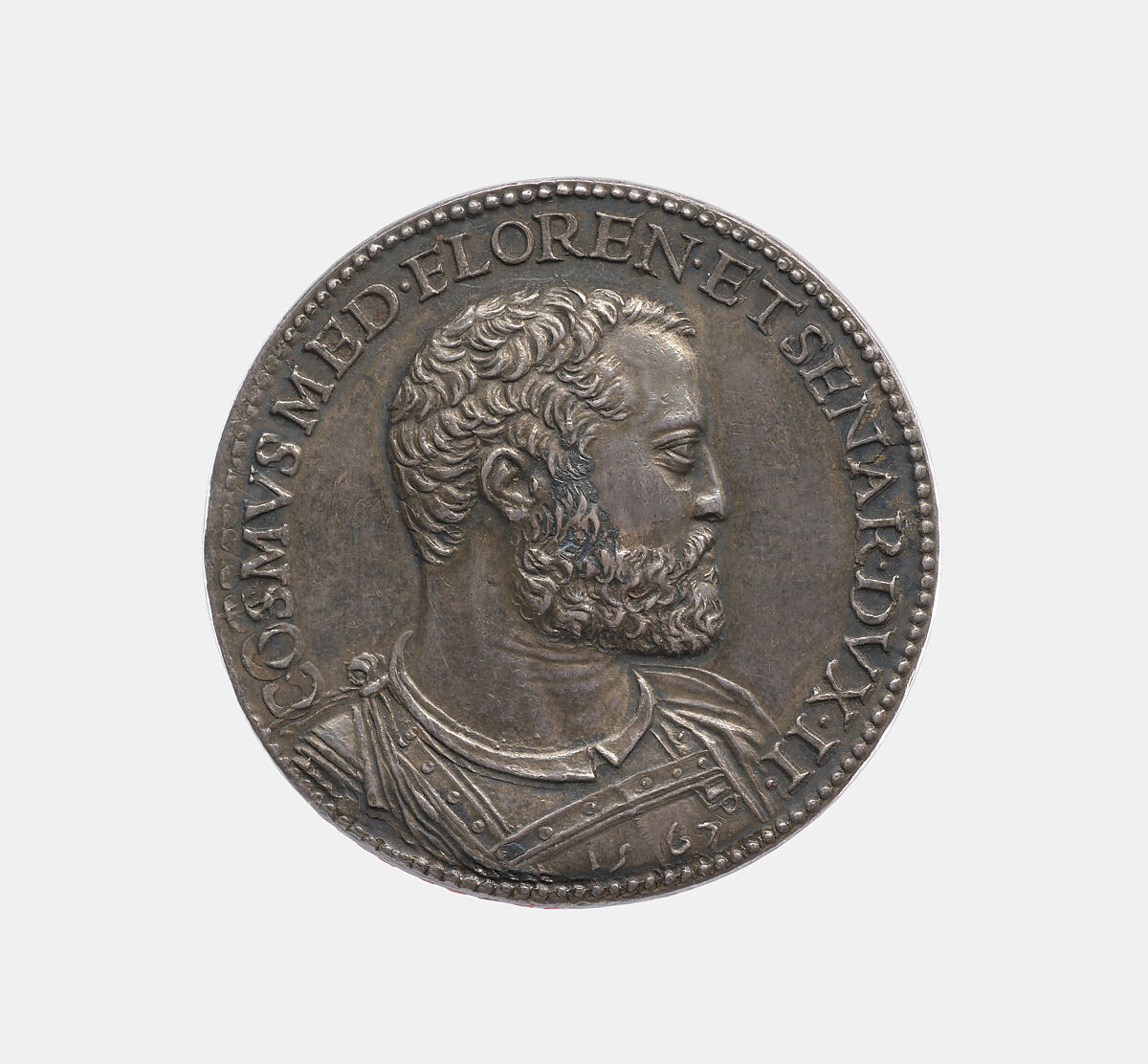 Cosimo I de' Medici 1519-74, Duke of Florence 1537-69, Grand Duke of Tuscany 1569-74, Domenico Poggini (Italian, Florence 1520–1590 Rome), Silver, Italian, Florence 