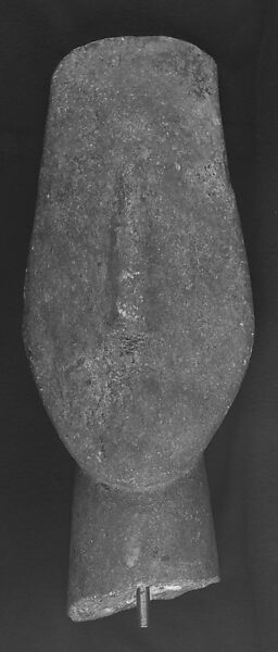 Marble head of a figure, Marble, Cycladic