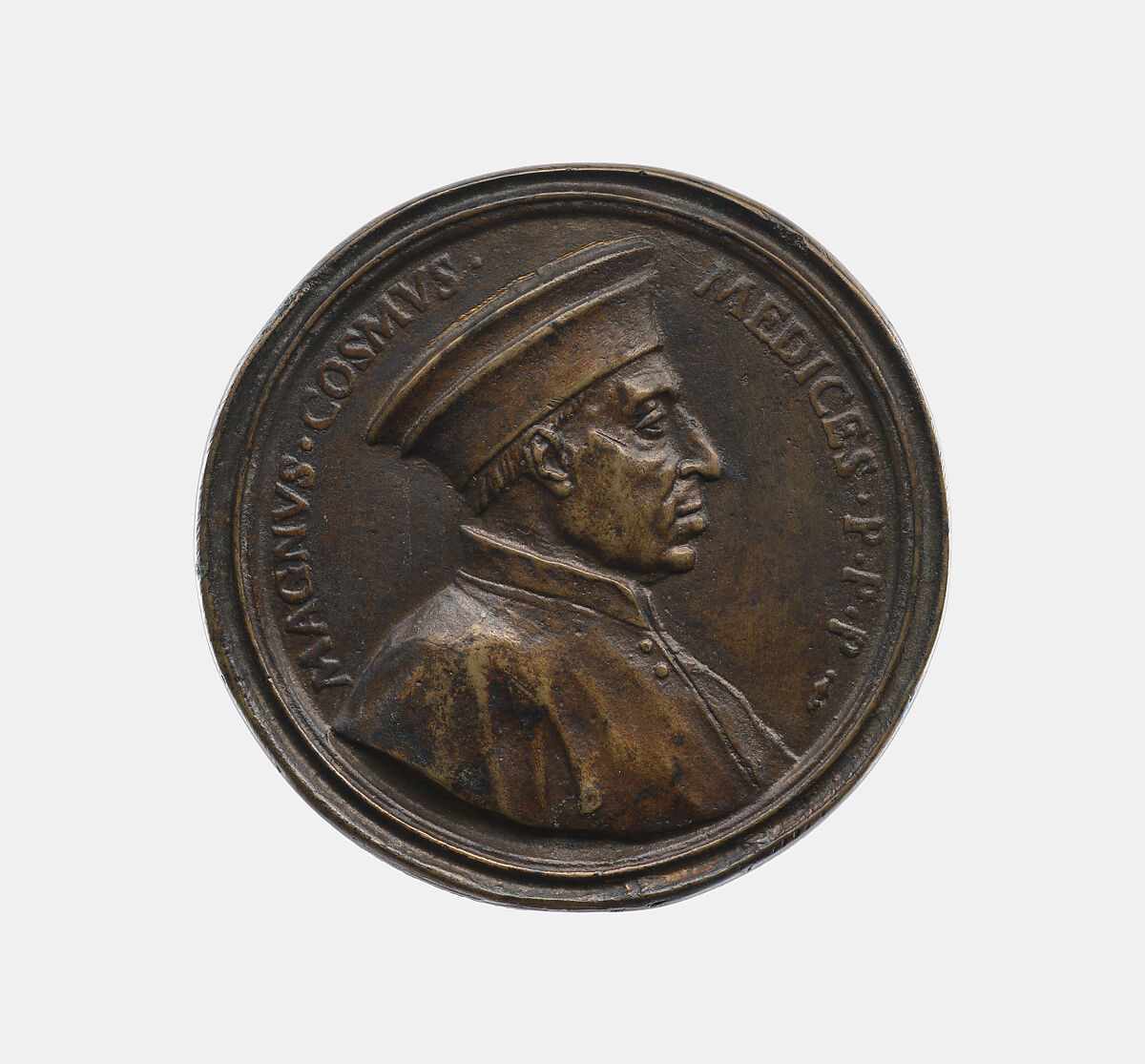 Cosimo I de' Medici 1519-74, Duke of Florence 1537-69, Grand Duke of Tuscany 1569-74, Antonio Francesco Selvi (Italian, 1679–1755 Florence), Bronze, Italian, Florence 
