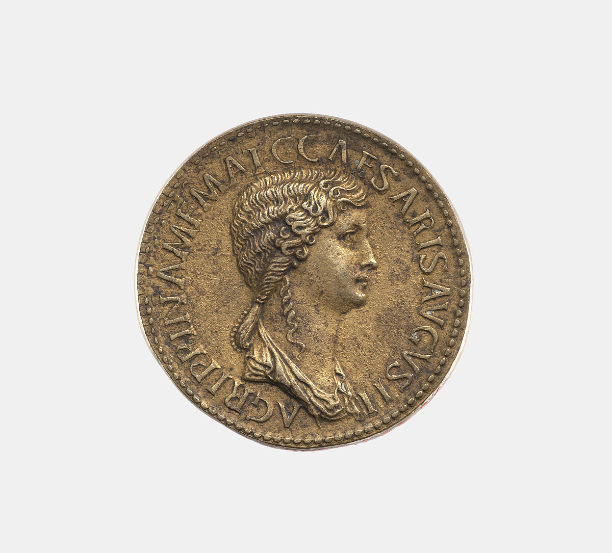 Agrippina Sr. d. A.D. 33, daughter of Marcus Agrippa, wife of Germanicus, Giovanni del Cavino (Italian, Padua 1500–1570 Padua)  , called Il Padovano, Bronze, Italian, Padua 