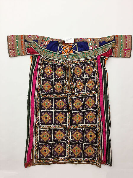 Wedding Kurta, Silk, cotton, glass, metal wrapped thread; embroidered