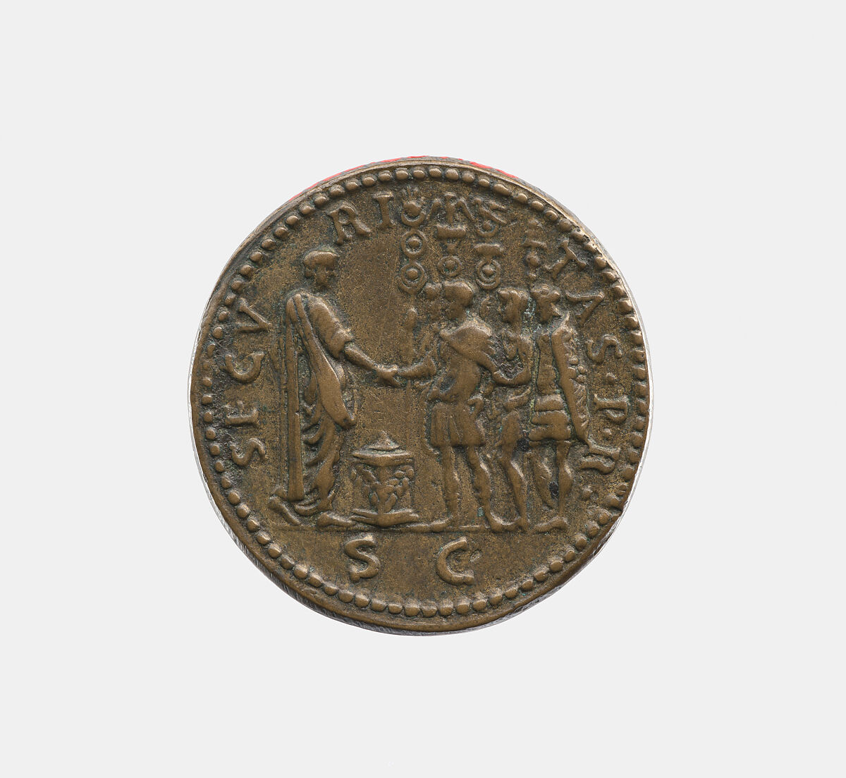 Emperor Otho A.D. 69, Giovanni del Cavino (Italian, Padua 1500–1570 Padua)  , called Il Padovano, Bronze, Italian, Padua