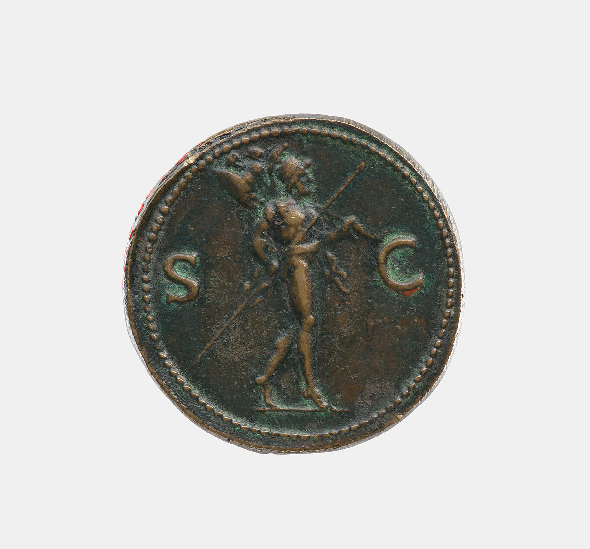 Emperor Vitellius A.D. 69, Giovanni del Cavino (Italian, Padua 1500–1570 Padua)  , called Il Padovano, Bronze, Italian, Padua