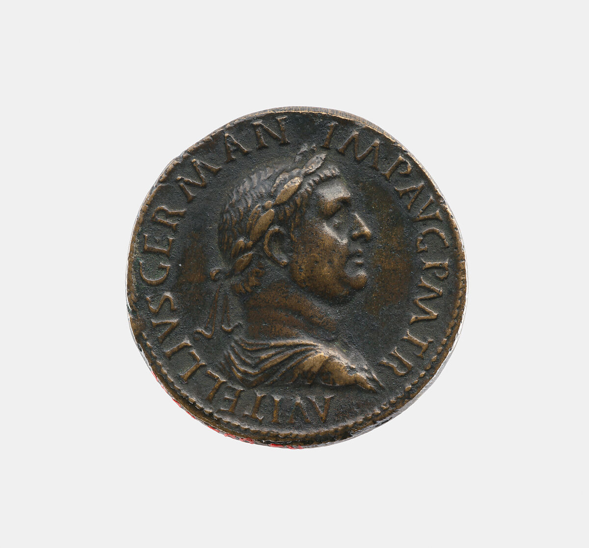 Emperor Vitellius A.D. 69, Giovanni del Cavino (Italian, Padua 1500–1570 Padua)  , called Il Padovano, Bronze, Italian, Padua 