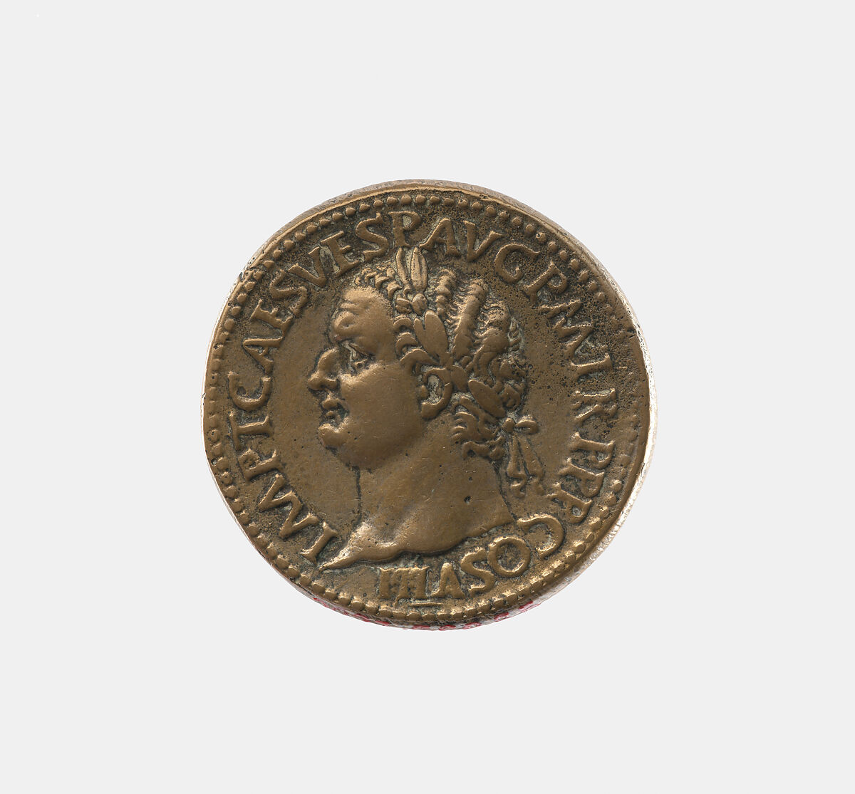 Emperor Titus A.D. 79-81, Giovanni del Cavino (Italian, Padua 1500–1570 Padua)  , called Il Padovano, Bronze, Italian, Padua 