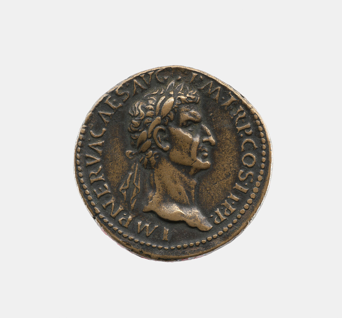 Emperor Nerva A.D. 96-98, Giovanni del Cavino (Italian, Padua 1500–1570 Padua)  , called Il Padovano, Bronze, Italian, Padua 