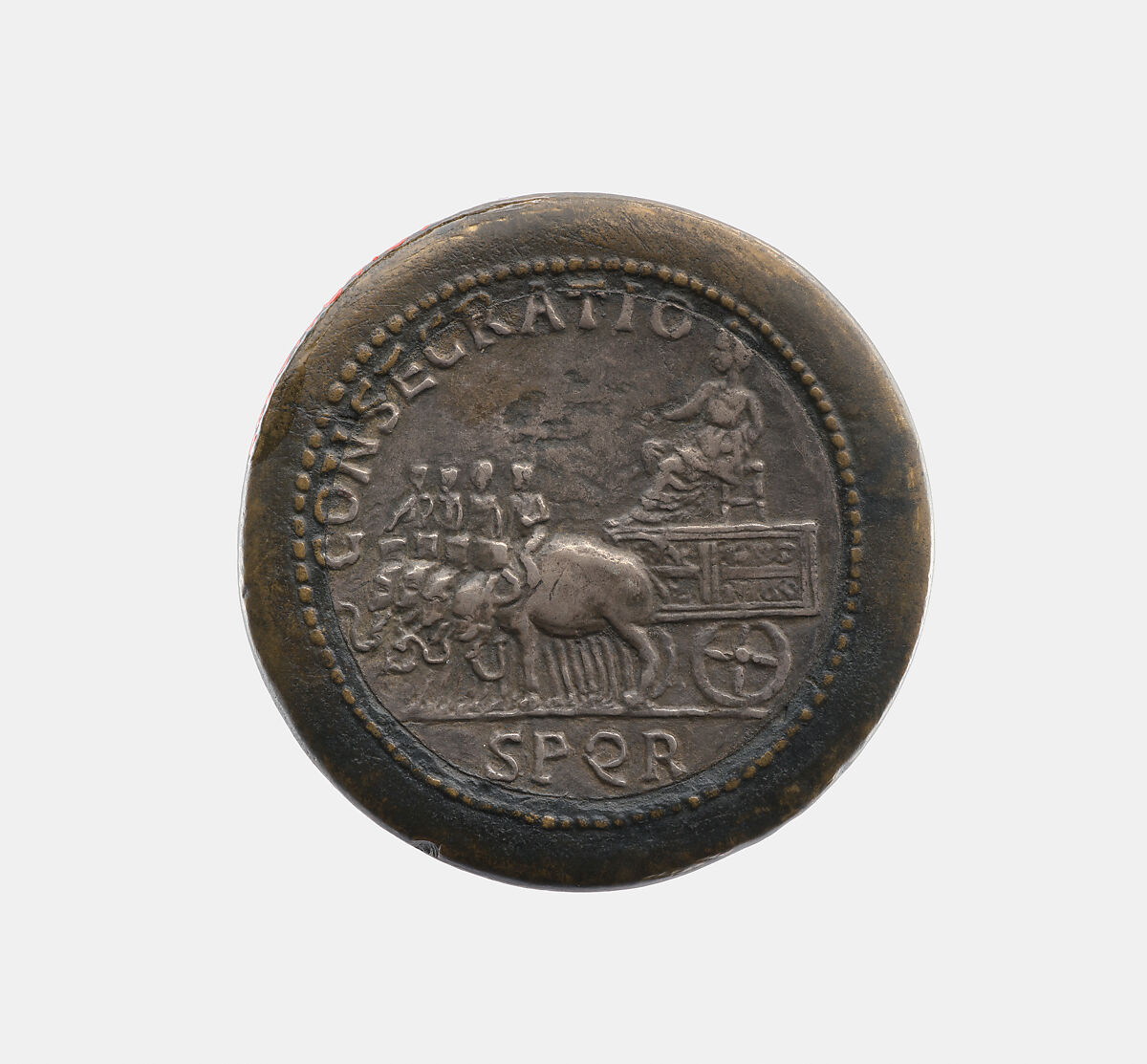 Marciana, d. A.D. 114, sister of Emperor Trajan, Giovanni del Cavino (Italian, Padua 1500–1570 Padua)  , called Il Padovano, Silver core, bronze rim, Italian, Padua