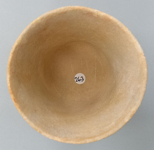 Marble vase with lug handles, Marble, Cycladic