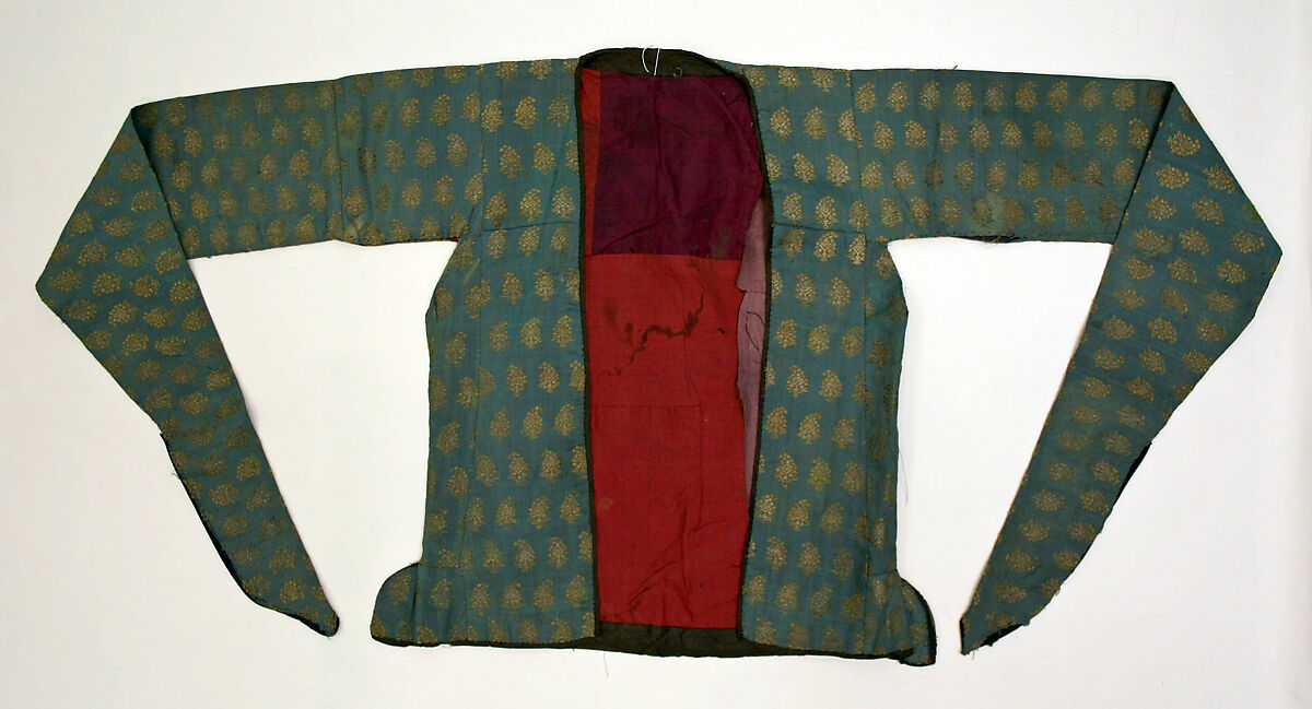 Jacket, Silk, metal wrapped thread; brocaded 