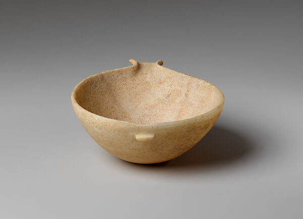 Marble spouted bowl, Marble, Cycladic