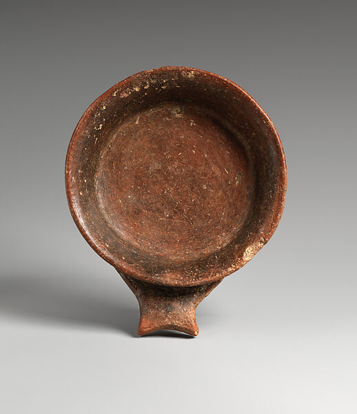 Terracotta frying pan, terracotta, Cycladic