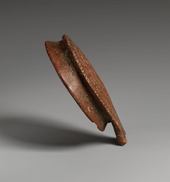 Terracotta frying pan, terracotta, Cycladic
